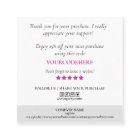 modern script heart thank you for your order squar