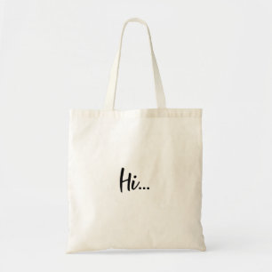 Modern Script Hello Minimalist Stylish Design Tote Bag