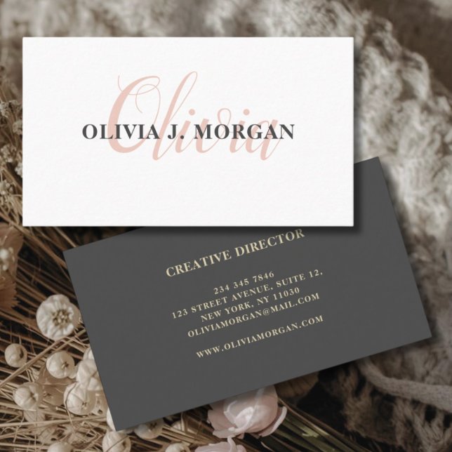 Modern script logo minimal professional name business card (Creator Uploaded)