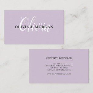 Modern script logo minimal professional name business card