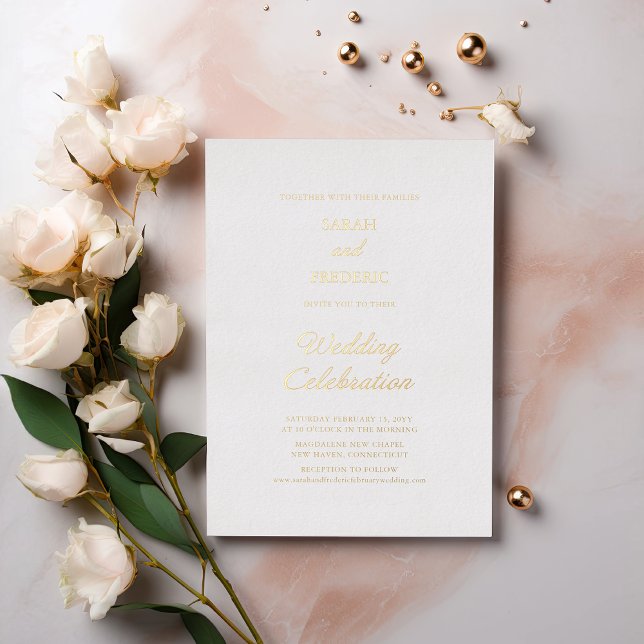 Modern Script Minimal Calligraphy White Wedding (Creator Uploaded)