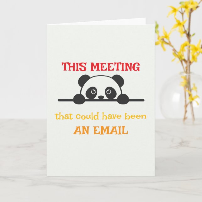 Modern Script Minimal Greeting Card  (Yellow Flower)