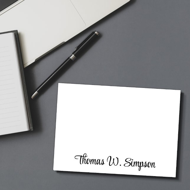 Modern Script Monogram Card (Creator Uploaded)