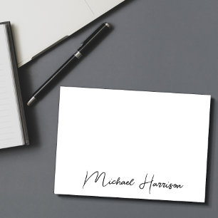 Modern Script Monogram Card