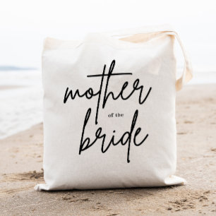 Modern Script Mother of the Bride Tote Bag