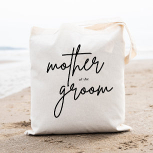 Modern Script Mother of the Groom Tote Bag