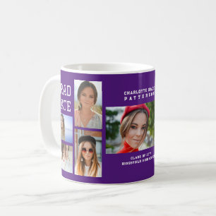 Modern Script Multi Photo Graduation Graduate Coffee Mug