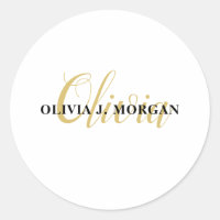Modern script name logo professional
