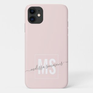 Modern script name monogram  Case-Mate iPhone case