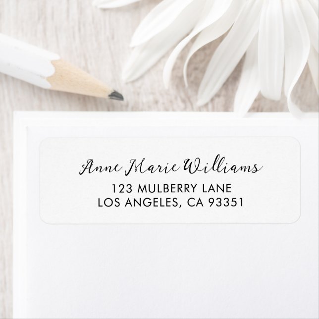 Modern Script Name Return Address (Insitu)