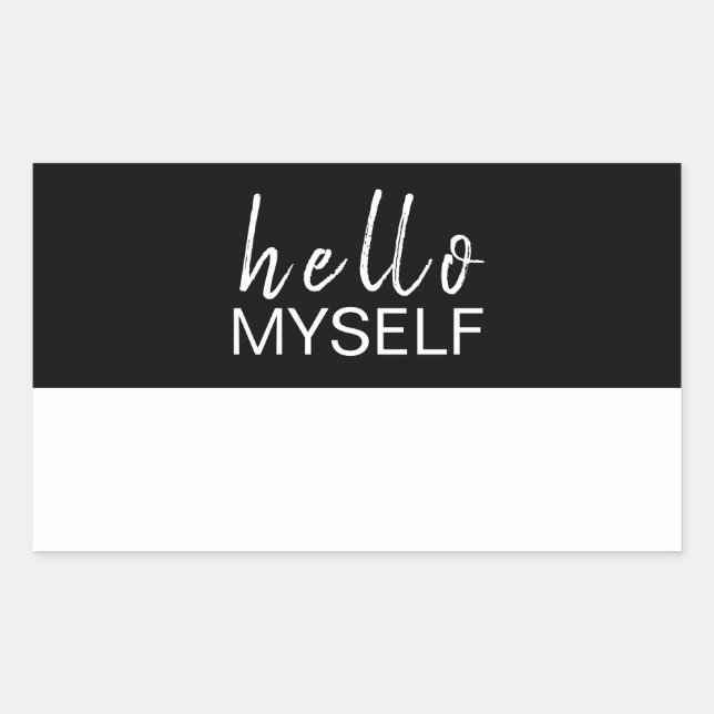 Modern Script Name Tag Branding Design (Front)