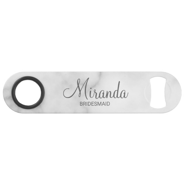 Modern Script Personalised Bridesmaid (Front (Horizontal))