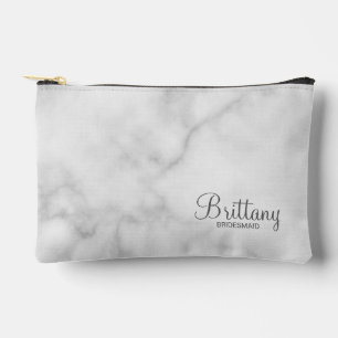Modern Script Personalised Bridesmaid Accessory Pouch