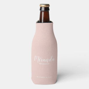 Modern Script Personalised Bridesmaid Bottle Cooler