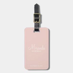 Modern Script Personalised Bridesmaid Luggage Tag