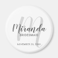 Modern Script Personalised Bridesmaid