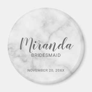 Modern Script Personalised Bridesmaid Magnet