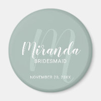 Modern Script Personalised Bridesmaid