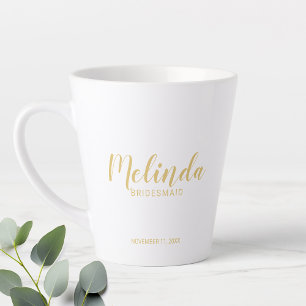 Modern Script Personalised Bridesmaids Coffee Mug