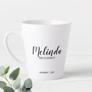 Modern Script Personalised Bridesmaids Coffee Mug