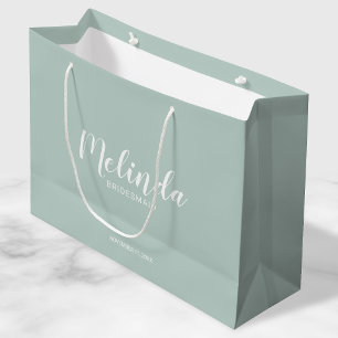 Modern Script Personalised Bridesmaids Large Gift Bag