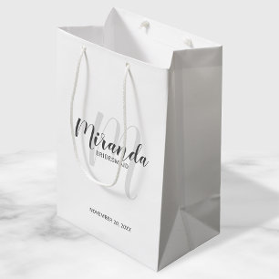 Modern Script Personalised Bridesmaids Medium Gift Bag