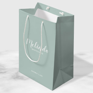 Modern Script Personalised Bridesmaids Medium Gift Bag