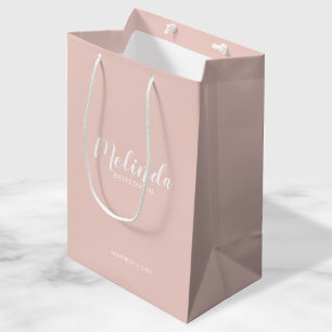 Modern Script Personalised Bridesmaids Medium Gift Bag