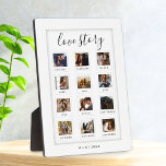 Modern Script Personalised Couple Love Story Photo Plaque<br><div class="desc">Modern Personalised Couple Love Story Photo plaque</div>