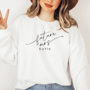 Modern Script Personalised Future Mrs. Sweatshirt