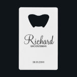 Modern Script Personalised Groomsman<br><div class="desc">Personalised Groomsman Gifts
featuring personalised groomsman's name in black modern script font style with title and wedding date in modern sans serif font style.

Also perfect for best man,  father of the bride,  bridesmaid,  maid of honour,  mother of the bride and more.</div>