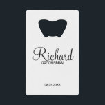 Modern Script Personalised Groomsman<br><div class="desc">Personalised Groomsman Gifts
featuring personalised groomsman's name in black modern script font style with title and wedding date in modern sans serif font style.

Also perfect for best man,  father of the bride,  bridesmaid,  maid of honour,  mother of the bride and more.</div>