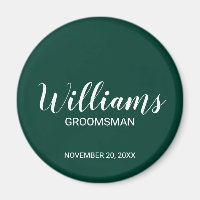 Modern Script Personalised Groomsman's Name