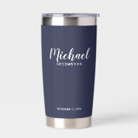Modern Script Personalised Groomsmen
