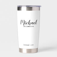 Modern Script Personalised Groomsmen