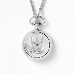 Modern Script Personalised Groomsmen Watch