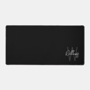 Modern Script Personalised Monogram and Name Desk Mat