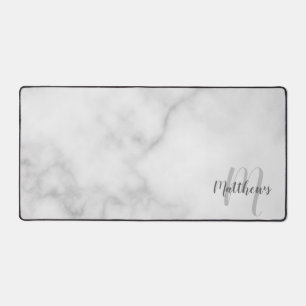 Modern Script Personalised Monogram and Name Desk Mat