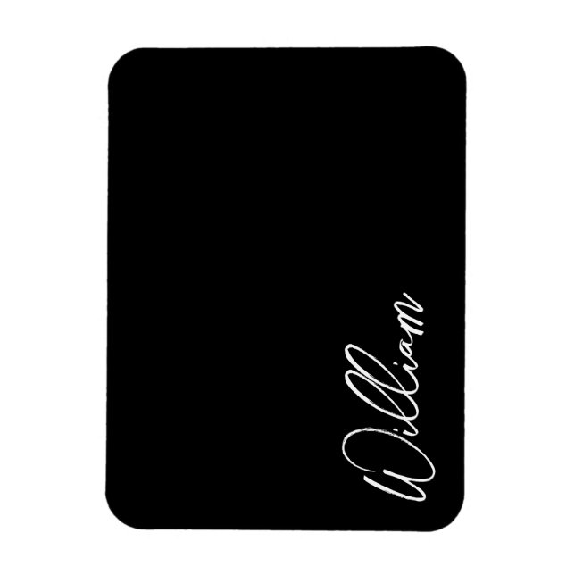 Modern Script Personalised Name Magnet (Vertical)