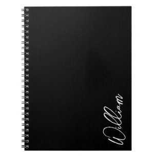 Modern Script Personalised Name Notebook