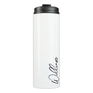 Modern Script Personalised Name Thermal Tumbler