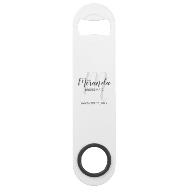 Modern Script Personalized Bridesmaid (Front)