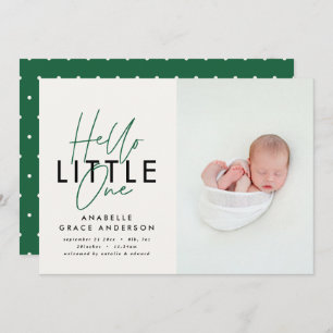Modern script photo hello little one