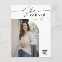 Modern Script Photo RN Graduation Announcement