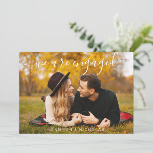 Modern Script Photo Wedding Save The Date