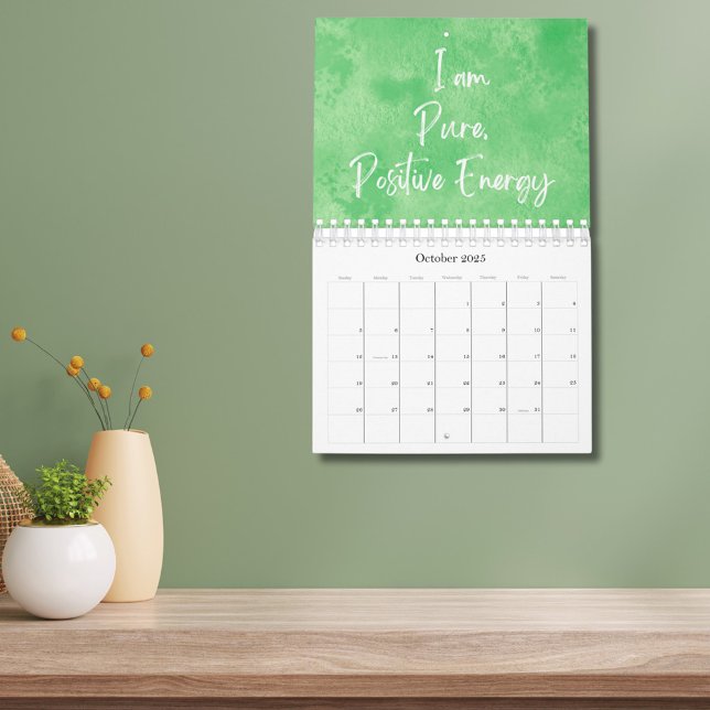 Modern Script Positive Affirmation 2025 Calendar (Creator Uploaded)