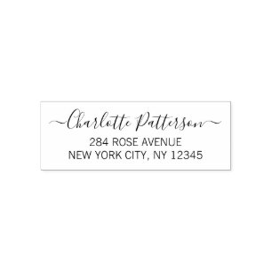 Modern Script Professional Personal Return Address Self-inking Stamp