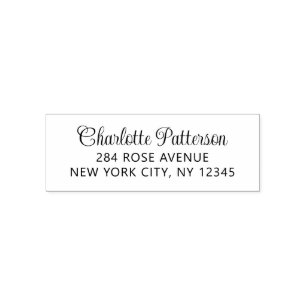 Modern Script Professional Personal Return Address Self-inking Stamp
