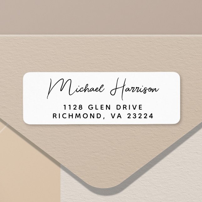 Modern Script Return Address (Creator Uploaded)