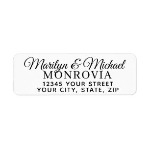 Modern Script Return Address
